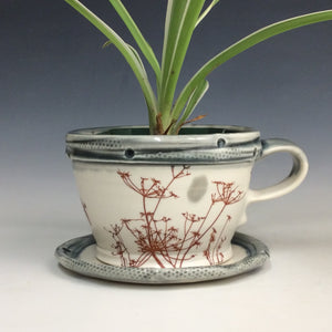 Jen Gandee - Flower Pot with Handle #234