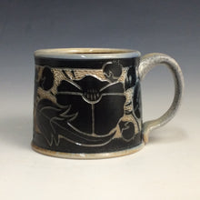 Load image into Gallery viewer, Courtney Eppel- Black Floral Mug #14
