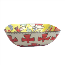 Load image into Gallery viewer, Colleen McCall-Square Yellow Serving Bowl #5

